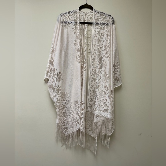 NWT Nude tan lace cardigan - Picture 3 of 10